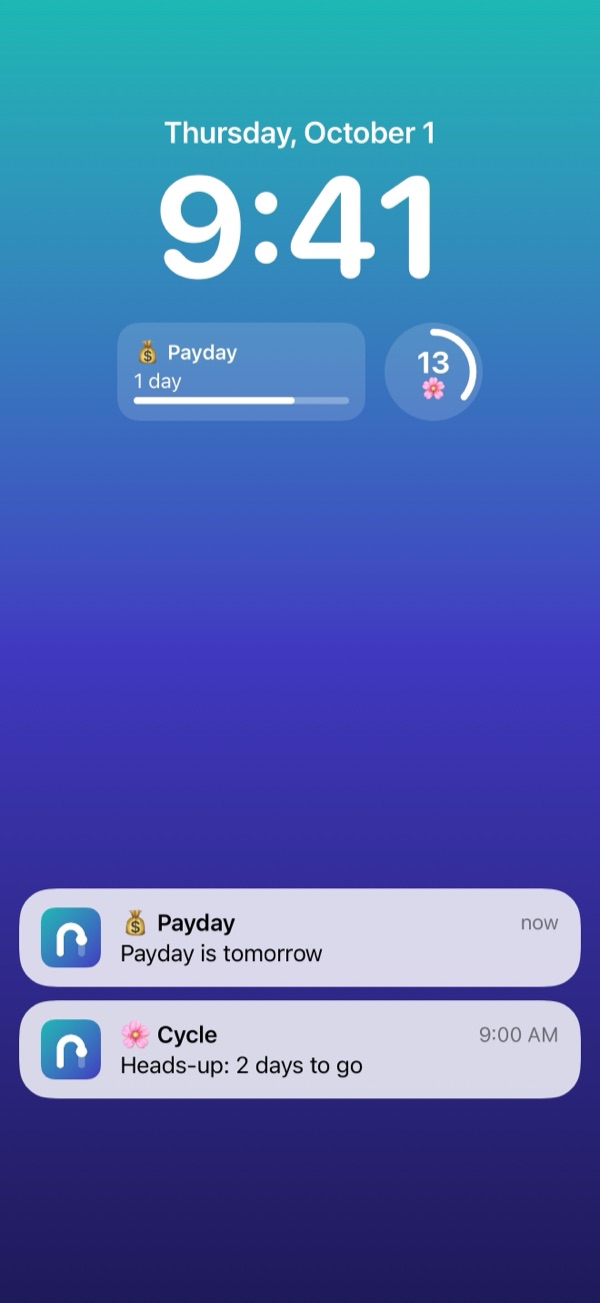 Nigh widgets on the iPhone Lock Screen